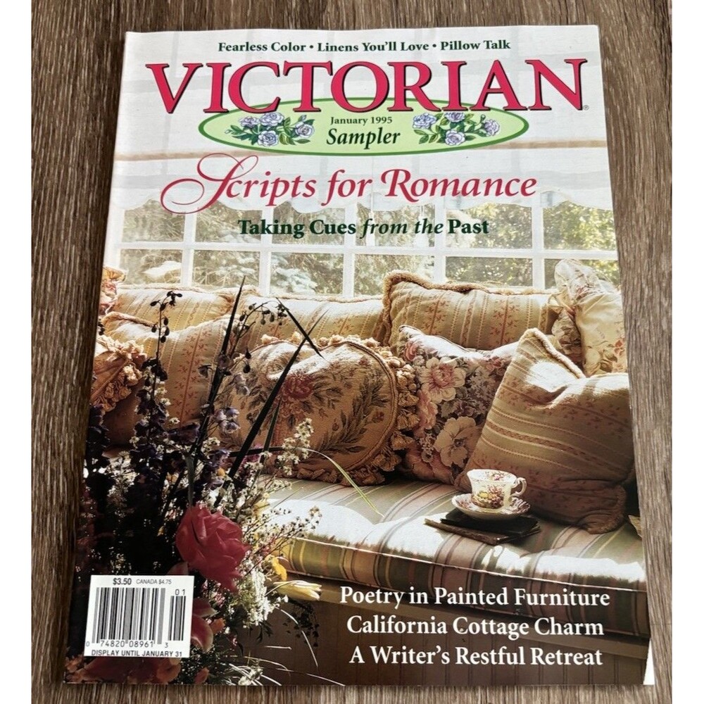 Victorian Sampler Magazine January 1995 - Cottage Core Romance Decor Vintage